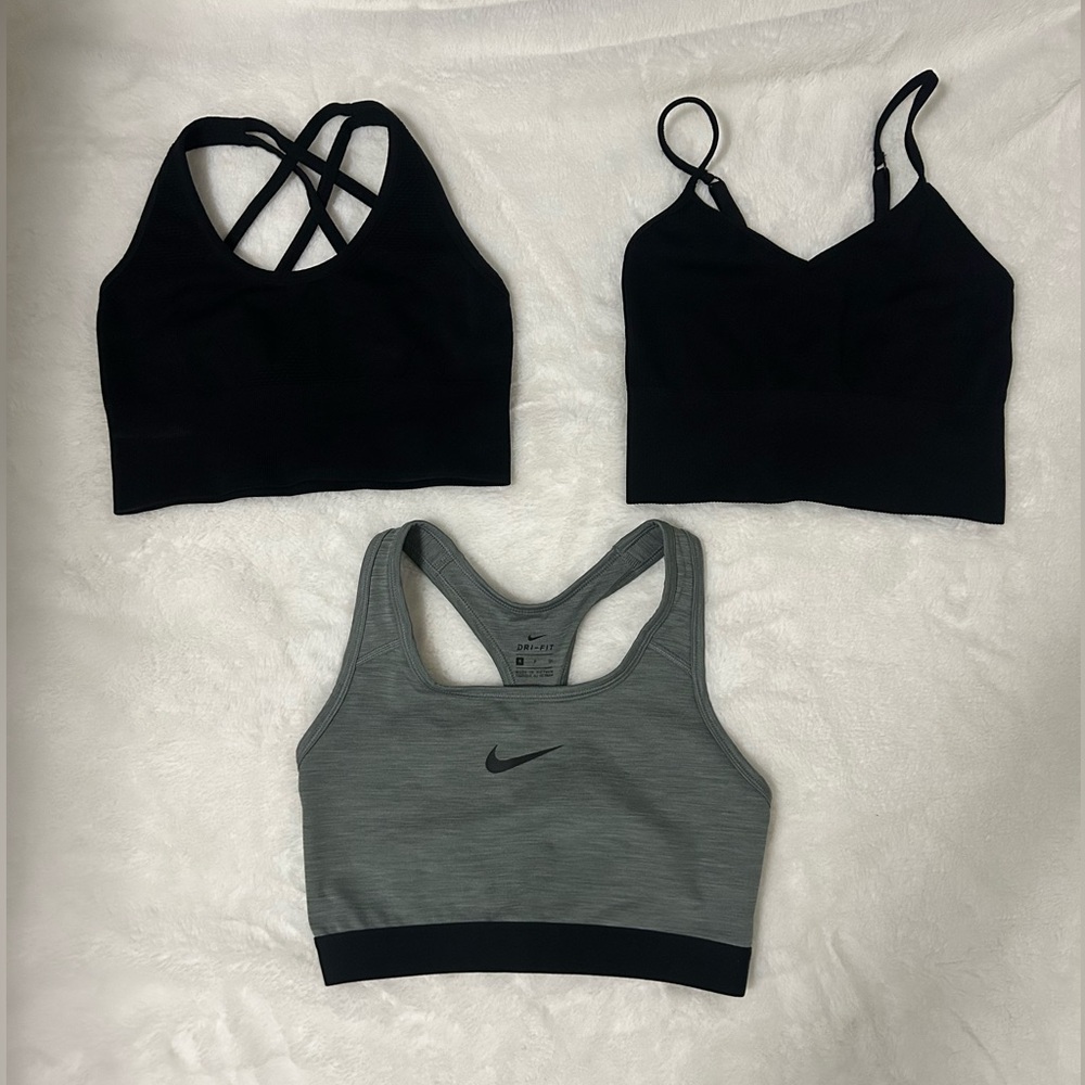 3 pack sports bra (Nike and Z by Zella)